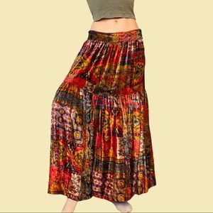 Vintage 90s Boho Maxi Skirt